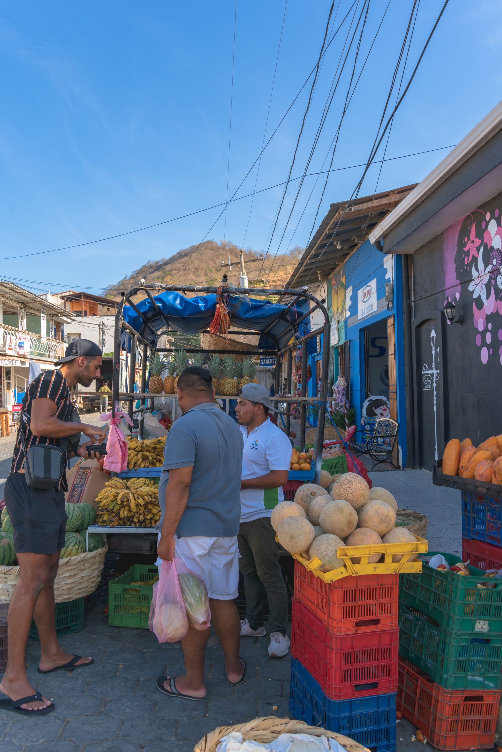 lokale markt nicaragua, fruit kopen nicaragua, markt san juan del sur, groente en fruit kopen nicaragua