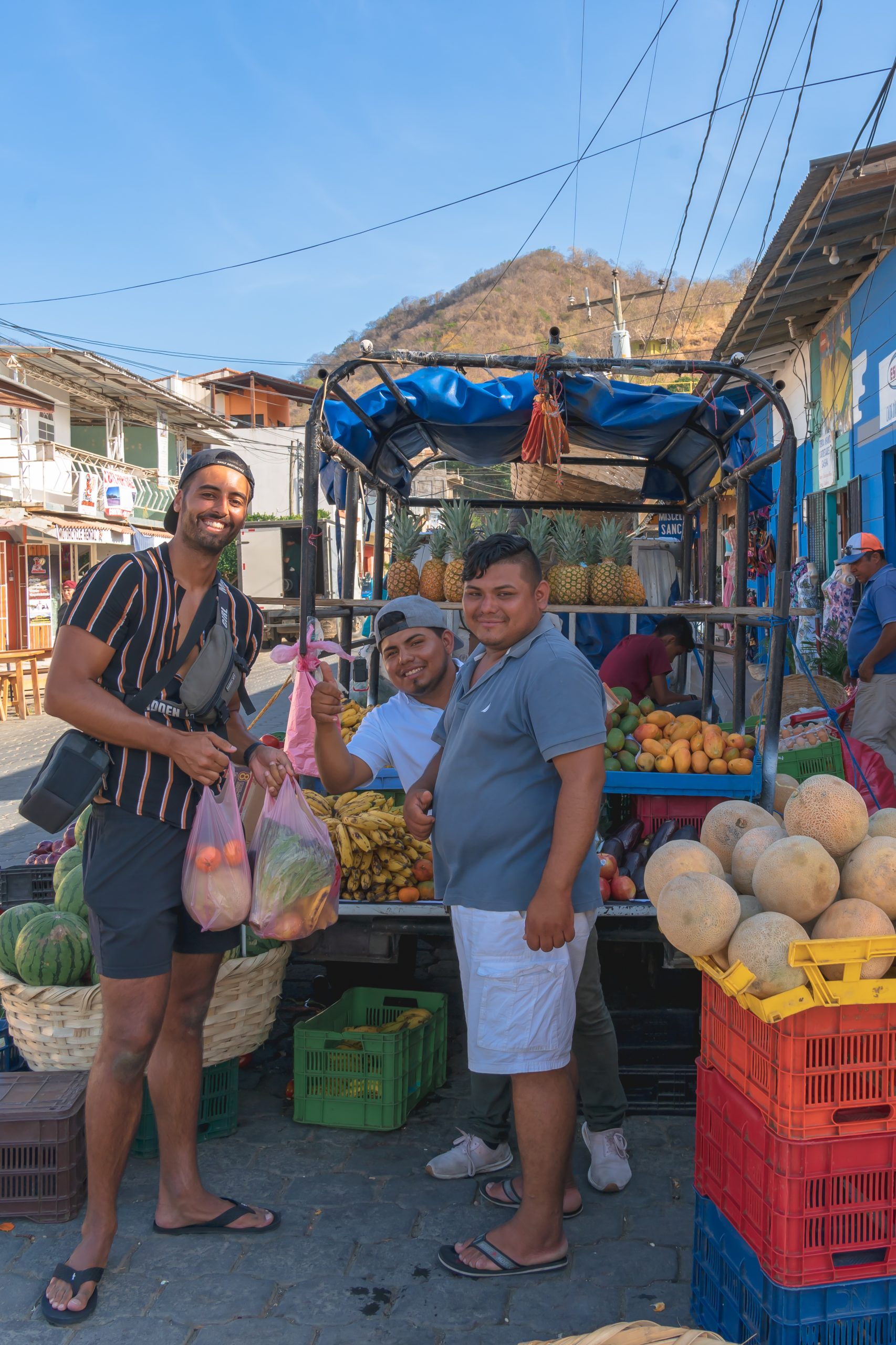 fruit kopen nicaragua, local market nicaragua, fruit kopen san juan del sur, fruit truck san juan del sur, groenteboer nicaragua, markt nicargua