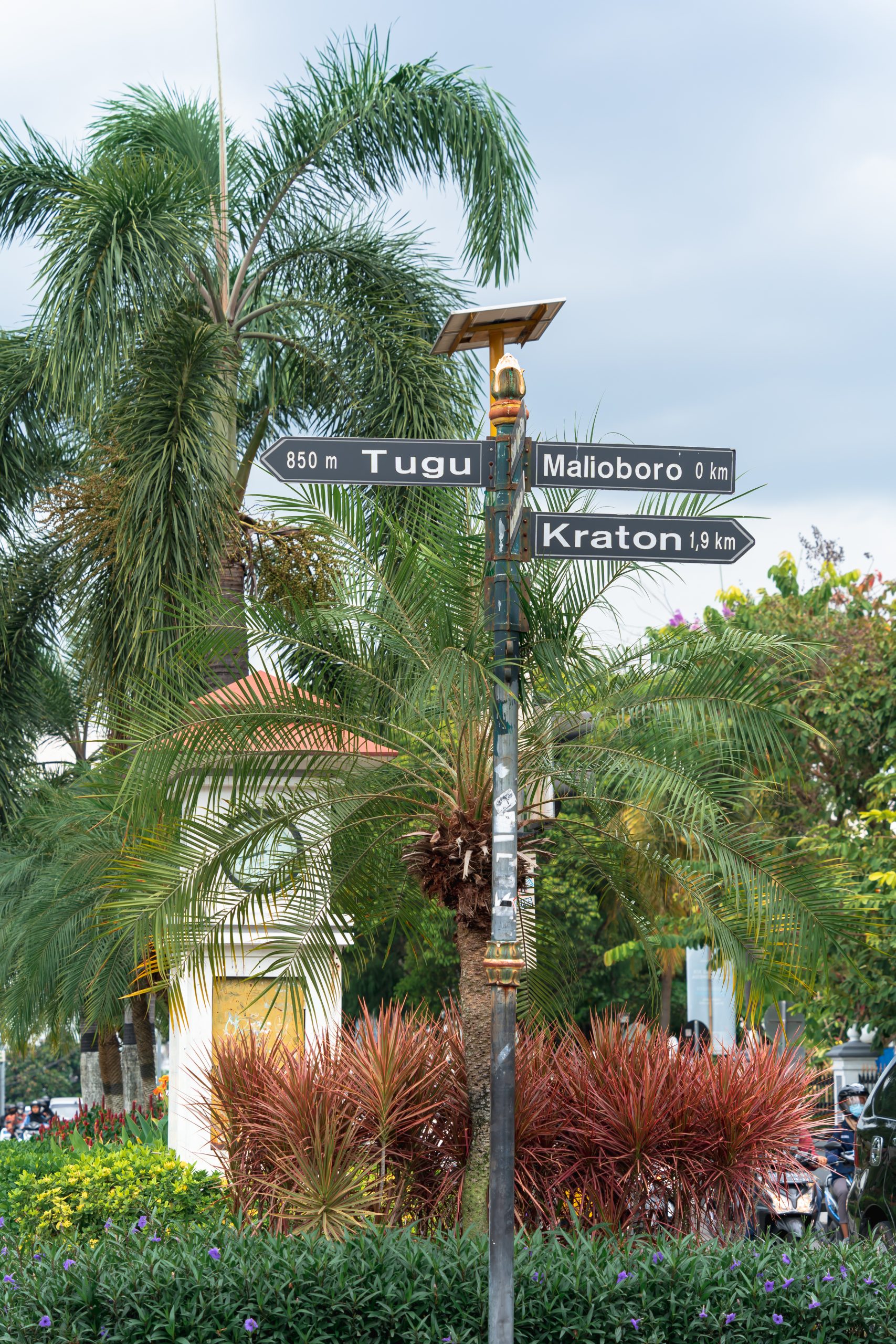 straatbord yogyakarta, malioboro yogyakarta, centrum yogyakarta