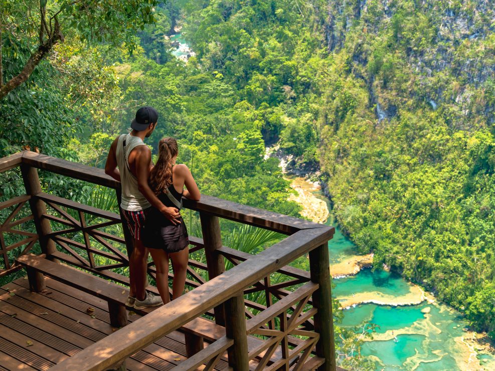 uitkijkpunt semuc champey, semuc champey guatemala, hike semuc champey, viewpoint semuc champey