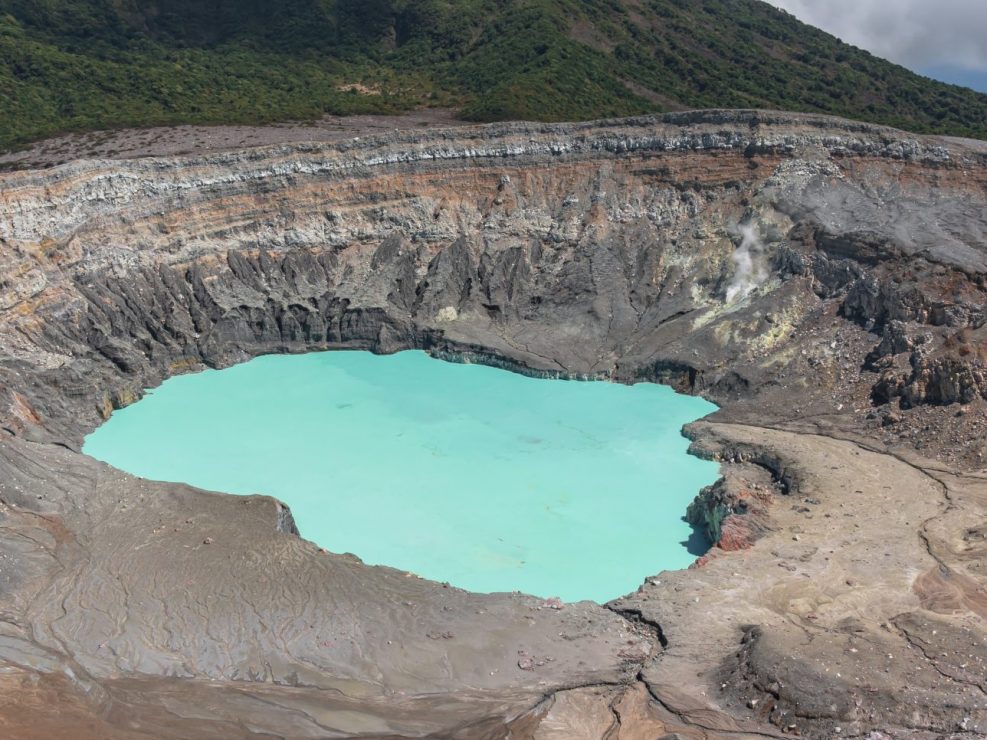 poás vulkaan, kratermeer, krater, vulkanen costa rica, nationaal park poas vulkaan, de mooiste vulkaan van costa rica