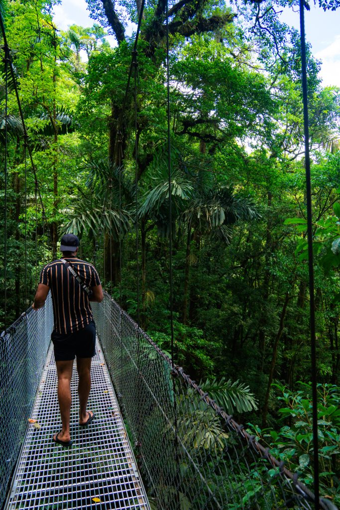 hanging bridges, mistico la fortuna, hangende bruggen la fortuna, hanging bridges costa rica