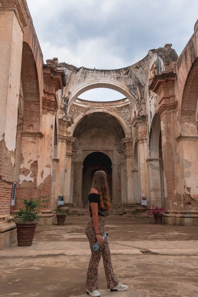 Ruinas de La Antigua Cathedral, ruine van de oude kathedraal van antigua, kathedraal guatemala, ruines antigua