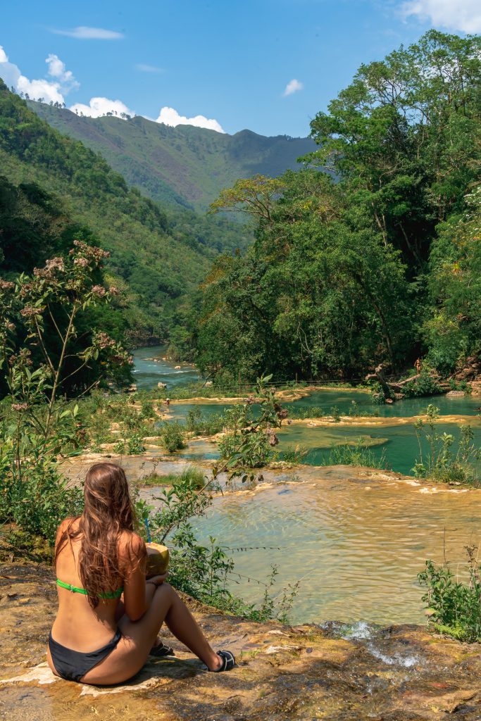 zwemmen semuc champey, natuur guatemala, zwemmen guatemala, natuur midden-amerika, vakantie guatemala