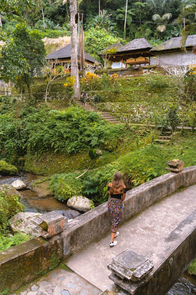 brug pakerisan rivier, gunung kawi tempel, natuur indonesie