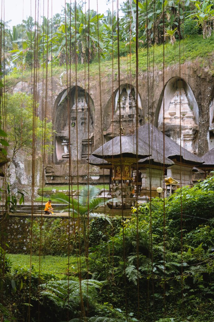 omgeving candi tebing gunug kawi, vallei van de balinese koningen, oude tempels bali