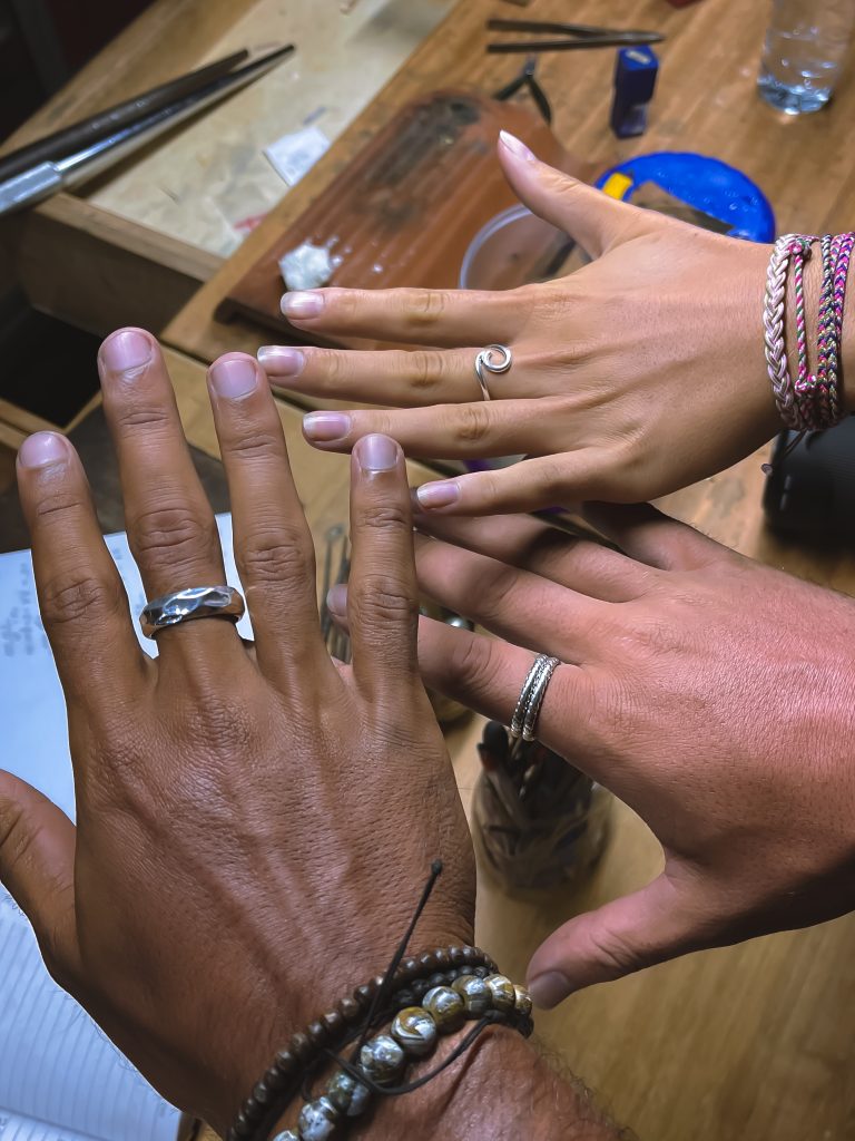zilveren ring maken bali, silver class bali, sieraad maken bali, zilver workshop sidemen